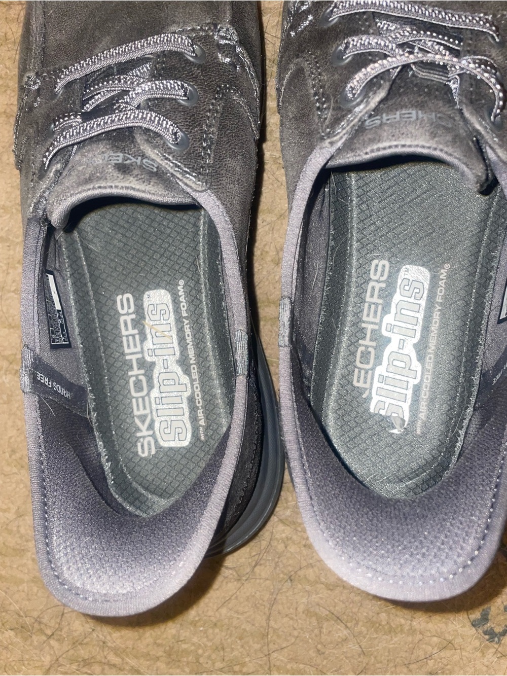 Skechers Women's Slip-Ins Casual Loafers - Gray - Picture 6 of 9